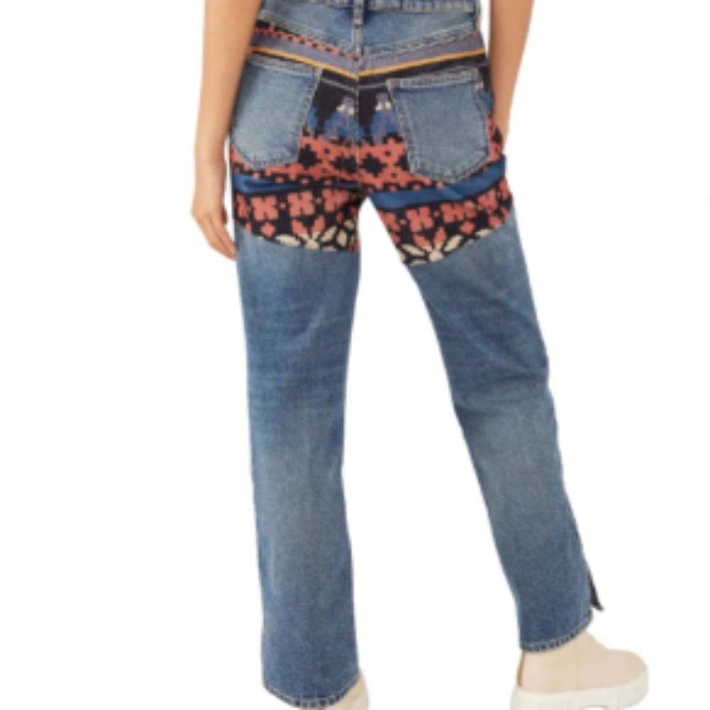 Free Poeple We The Free Rocky Mountain Straight Leg Jeans Size 26 EUC - Picture 12 of 15